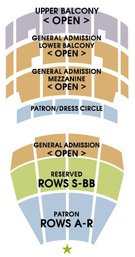 Schnitzer Concert Hall Seating Chart